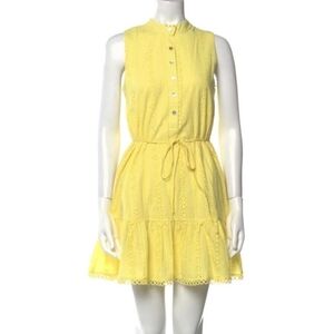 Draper James Yellow Ruffled Tie Front Sundress